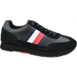 Chaussures Tommy Hilfiger Corporate Leather Flag Runner M FM0FM02380 990 le noir Chaussures Tommy Hilfiger Corporate Leather Flag Runner M FM0FM02380 990 le noir
