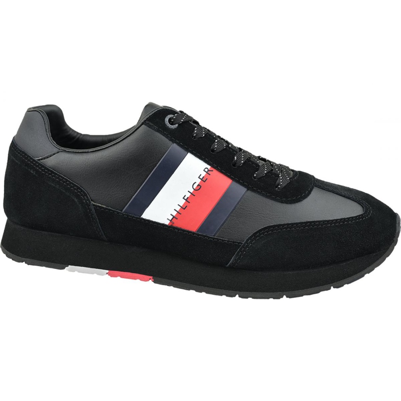 Chaussures Tommy Hilfiger Corporate Leather Flag Runner M FM0FM02380 990 le noir