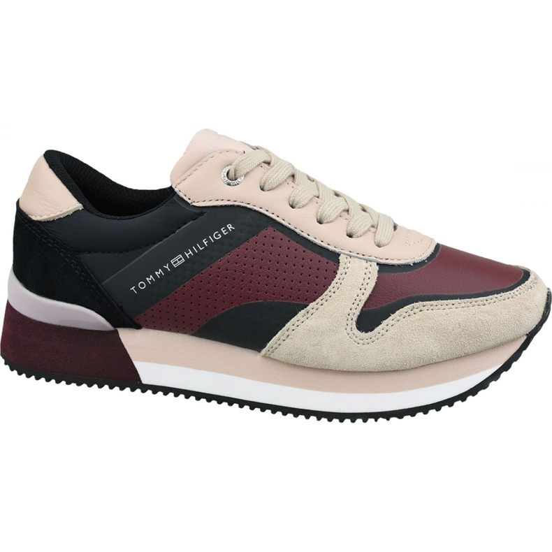 Tommy Hilfiger Active City Sneaker W FW0FW04304 674 chaussures rouge multicolore Tommy Hilfiger Active City Sneaker W FW0FW04304 674 chaussures rouge multicolore