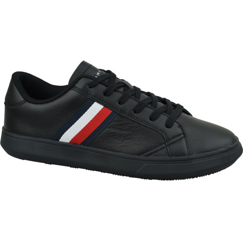 Chaussures Tommy Hilfiger Essential Cuir Cupsole M FM0FM02388 Bds le noir