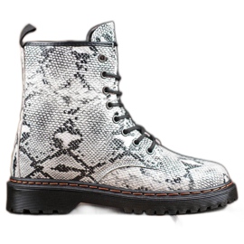 SHELOVET Imprimé serpent Eco Leather Workers blanche SHELOVET Imprimé serpent Eco Leather Workers blanche