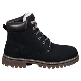 Mckeylor Trappeurs noirs avec fourrure