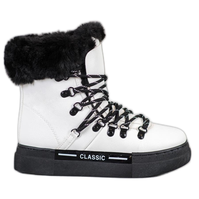 Bella Paris Bottes de neige blanches classiques
