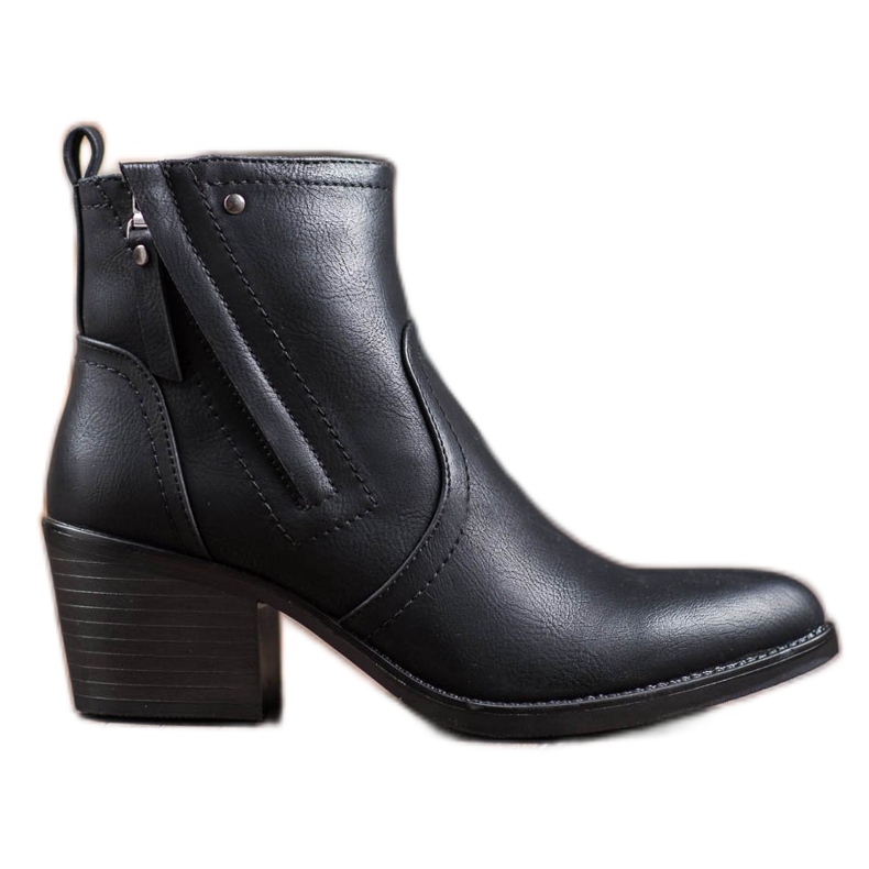 J. Star Bottes confortables sur un poteau le noir J. Star Bottes confortables sur un poteau le noir