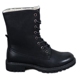 SHELOVET Bottes de randonnée à tige rétractable noir