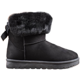 SHELOVET Mukluki avec fourrure noir