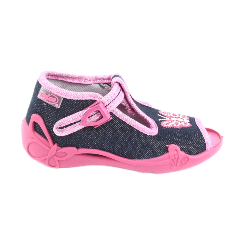 Chaussures pour enfants Befado 213P112 bleu marin rose gris