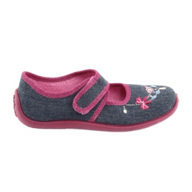 Chaussures pour enfants Befado 945Y289 bleu marine multicolore rose