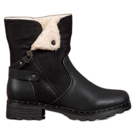 SHELOVET Travailleurs avec une chaussure à enrouler noir