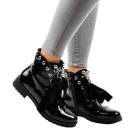 Bottes isolantes laquées noires A3320EA le noir