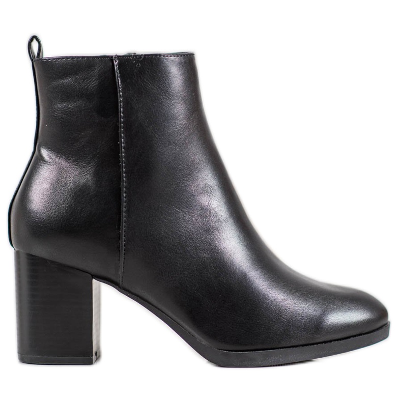 Weide Bottes confortables sur un poteau le noir