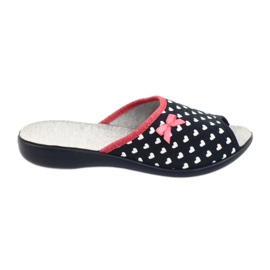 Befado chaussures pour femmes coeurs pu 254D099 blanc rouge bleu marine