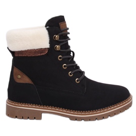 Bottes en bois noir 185-PA Noir