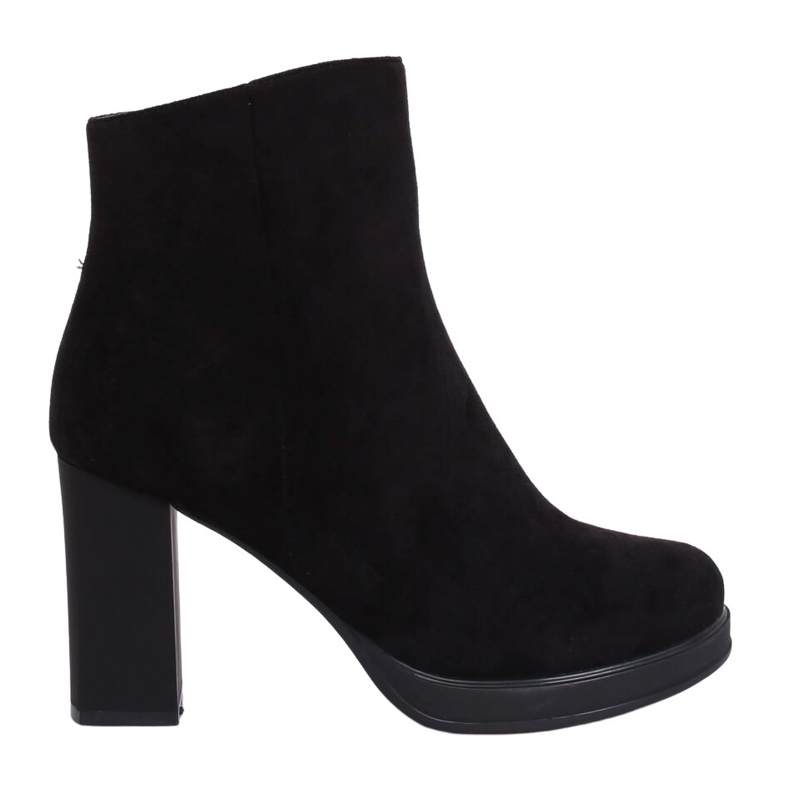 Bottines à talons noires 7981-GA Noir le noir