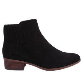Bottines Chelsea en daim noir 7967-PA Noir