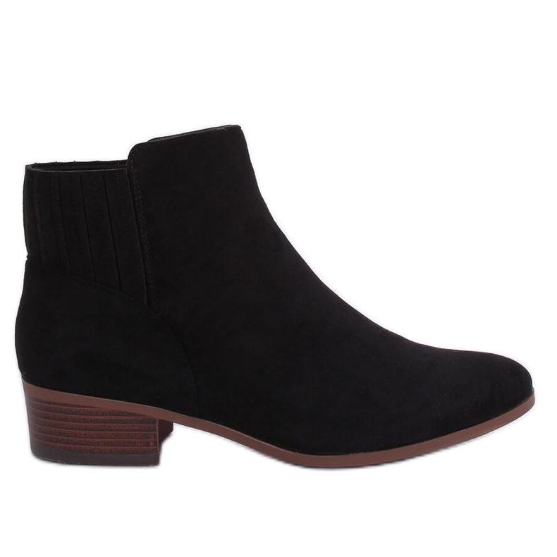 Bottines Chelsea en daim noir 7967-PA Noir le noir