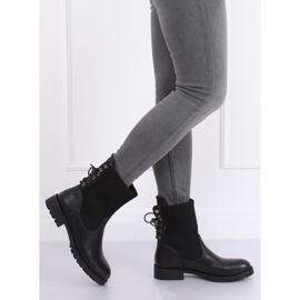Bottines à tige chaussette noir 7969-PA Noir le noir