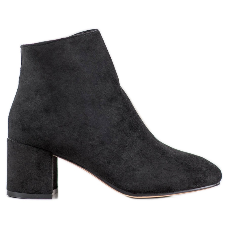 SHELOVET Bottines en daim élégantes le noir