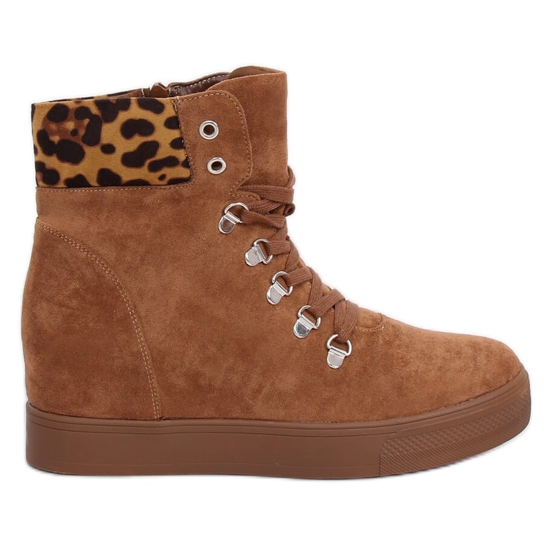 Bottes sur un camel compensé caché RQ216 Camel brun