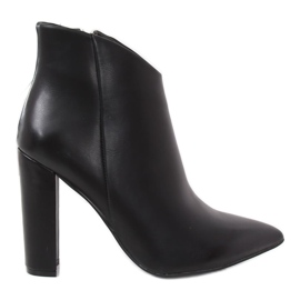 Bottines noires à talons NS059P Black Ii Genre