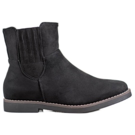 Clowse Bottes en daim confortables le noir