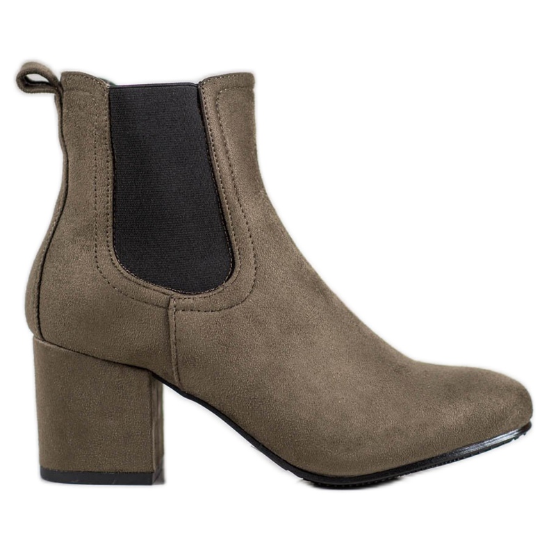 Bestelle Bottines à enfiler sur un poteau kaki vert