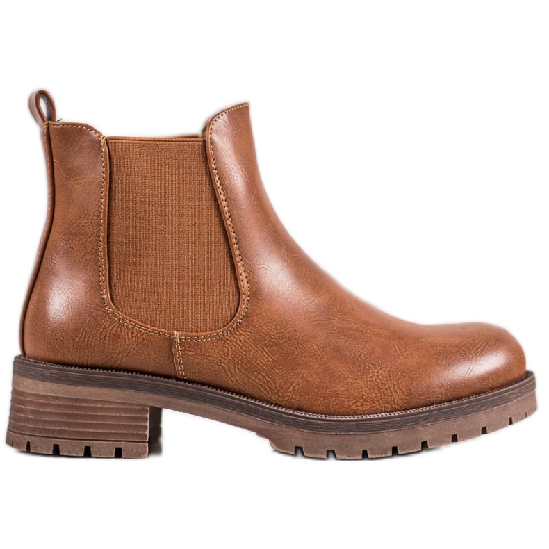 SDS Bottines chelsea marron brun