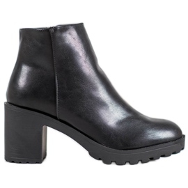 SHELOVET Bottes noires sur la plate-forme