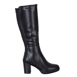 J. Star Bottines noires à talons hauts le noir