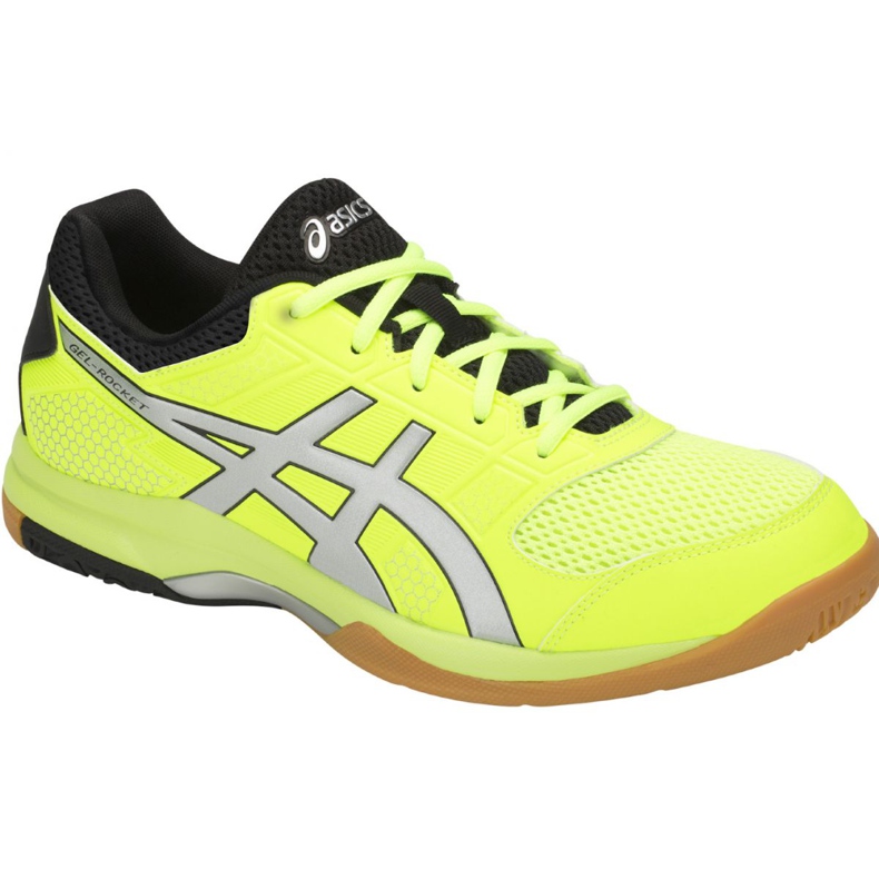 Chaussures de volley-ball Asics Gel-Rocket 8 M B706Y-750 multicolore jaune
