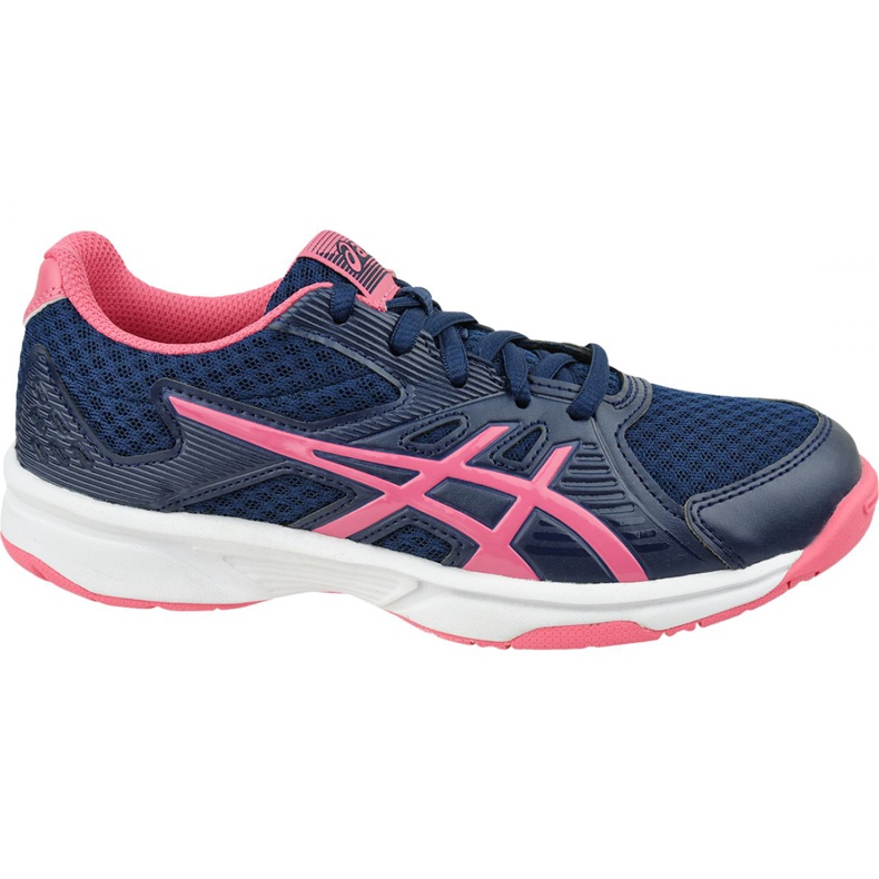 Asics Upcourt 3 W 1072A012-407 chaussures de volley-ball jaune bleu marin Asics Upcourt 3 W 1072A012-407 chaussures de volley-ball jaune bleu marin