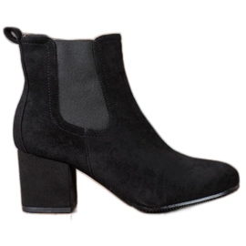 Bestelle Bottines à enfiler sur un poteau noir