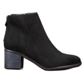 Super Me Bottes chaudes à talons hauts le noir