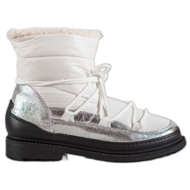Bottes de neige en textile VICES blanc