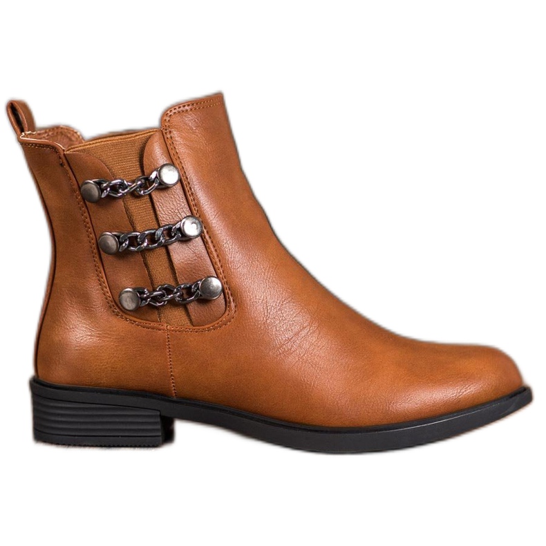 SHELOVET Bottines Chelsea élégantes brun SHELOVET Bottines Chelsea élégantes brun