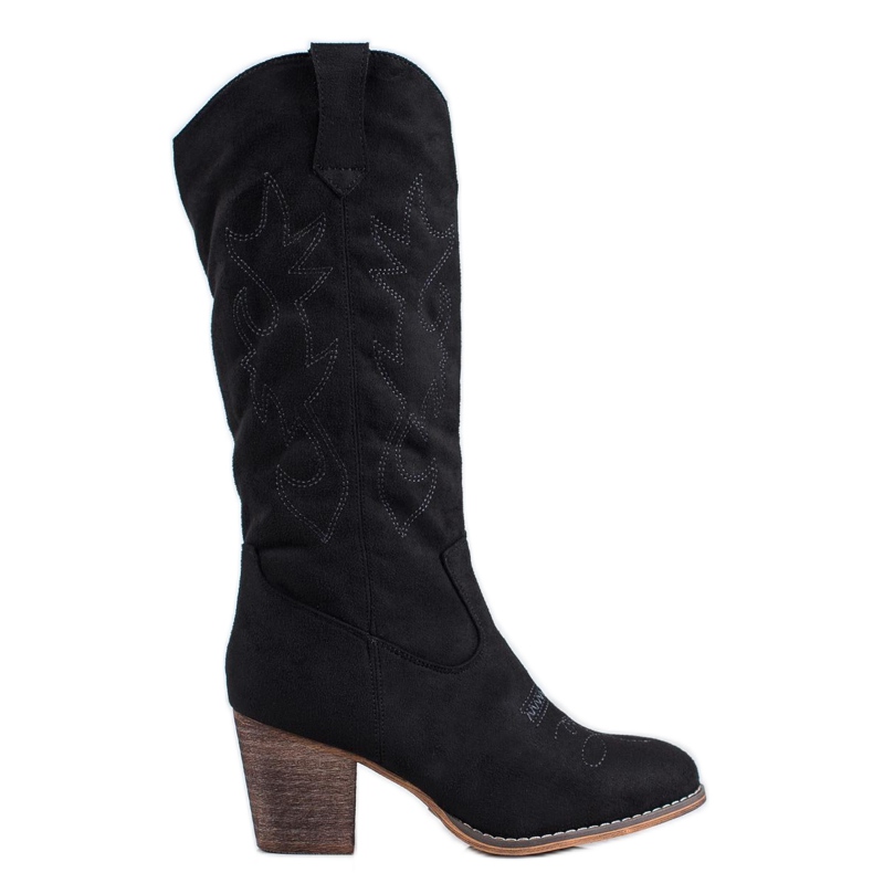 Abloom Des bottes de cow-boy le noir Abloom Des bottes de cow-boy le noir