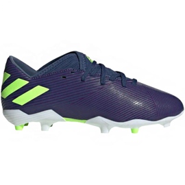Chaussures de football Adidas Nemeziz Messi 19.3 Fg Jr EF1814 jaune violet