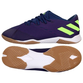 Chaussures Adidas Nemeziz Messi 19.3 In M EF1812 bleu marine bleus et bleu marine