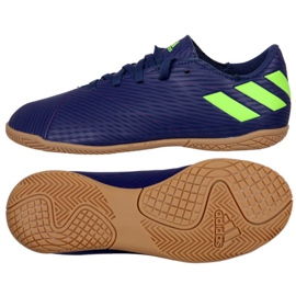Chaussures de football Adidas Nemeziz Messi 19.4 In Jr EF1817 multicolore bleu marine