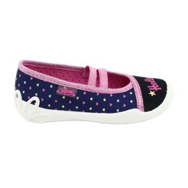 Chaussures enfant Befado 116X255 bleu marine rose