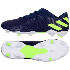 Chaussures Adidas Nemeziz Messi 19.3 Fg M EF1806 violet bleu marine