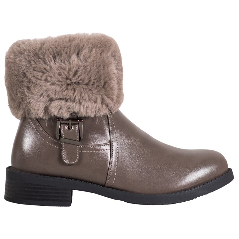 SHELOVET Ouvriers avec fourrure brun