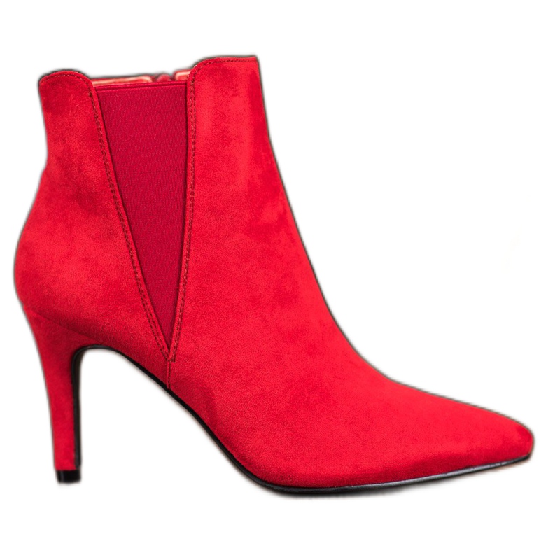 Marquiz Bottes sur un talon haut rouge Marquiz Bottes sur un talon haut rouge