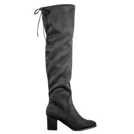 Clowse Bottes en daim élégantes noir
