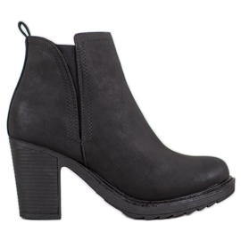 Goodin Bottines en textile sur la poste noir