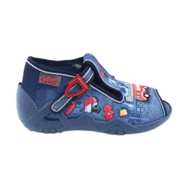 Chaussures pour enfants Befado 217P101 rouge bleu marine bleu