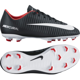 Chaussures de football Nike Mercurial Vapor Xi Fg Jr 831945-002 noir noir