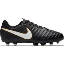 Nike Tiempo Rio Iv Fg Jr 897731-002 chaussures de football noir noir