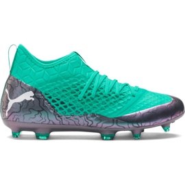 Chaussures de football Puma Future 2.3 Netfit Fg Ag Color Shift M 104832 01 vert vert