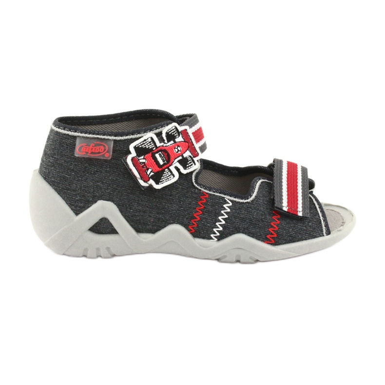 Chaussures enfant Befado 250P087 rouge gris